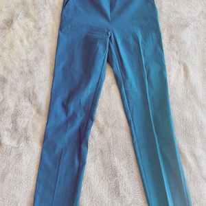 Stretch teal dress trousers – size small/petite